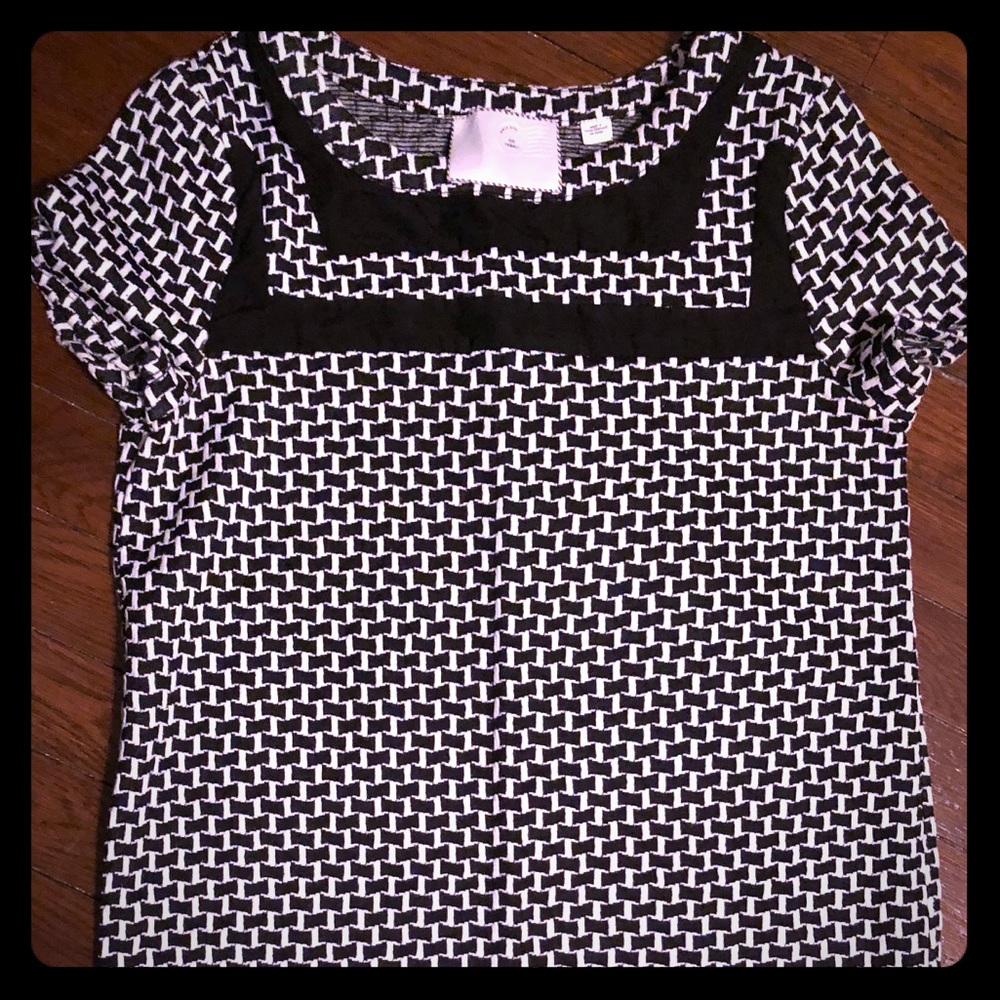 Anthropologie Black & White shirt dress